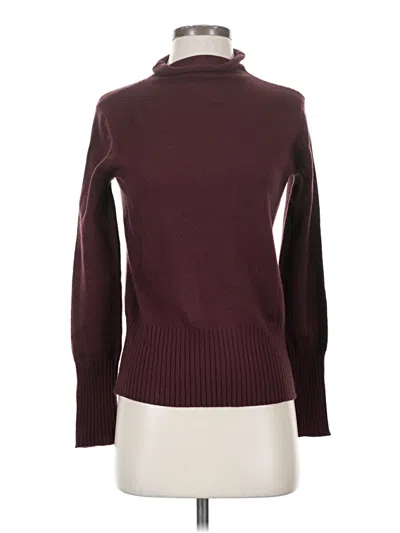 Pre-owned French Connection Turtleneck Sweater In Burgundy