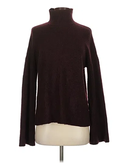 Pre-owned French Connection Turtleneck Sweater In Burgundy