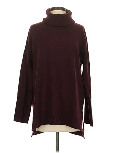 Pre-owned French Connection Turtleneck Sweater In Burgundy