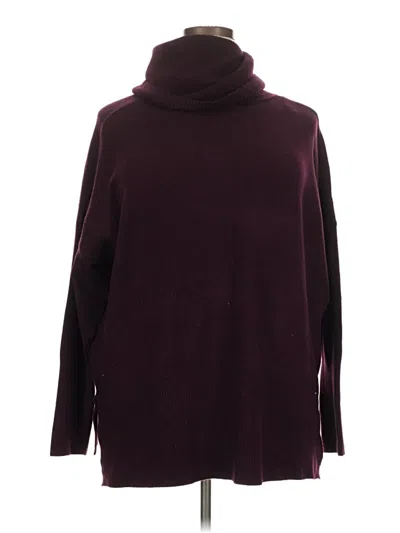 Pre-owned French Connection Turtleneck Sweater In Burgundy