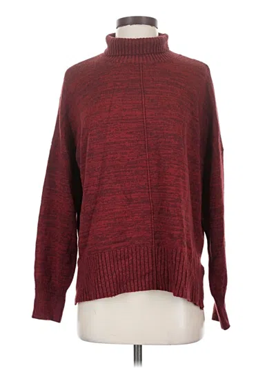 Pre-owned French Connection Turtleneck Sweater In Burgundy