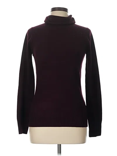 Pre-owned French Connection Turtleneck Sweater In Burgundy