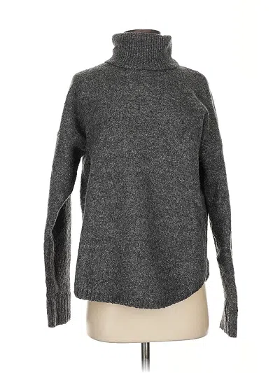 Pre-owned French Connection Turtleneck Sweater In Gray