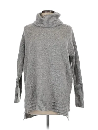 Pre-owned French Connection Turtleneck Sweater In Gray