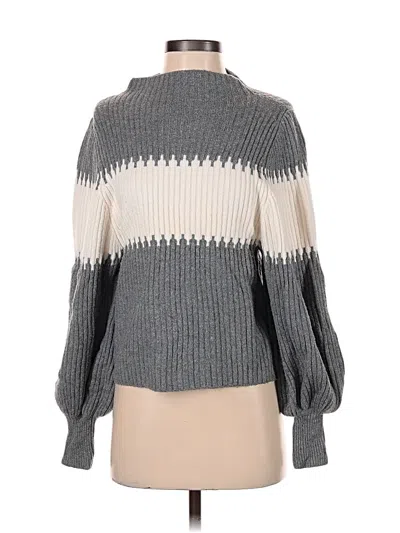 Pre-owned French Connection Turtleneck Sweater In Gray