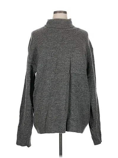 Pre-owned French Connection Turtleneck Sweater In Gray