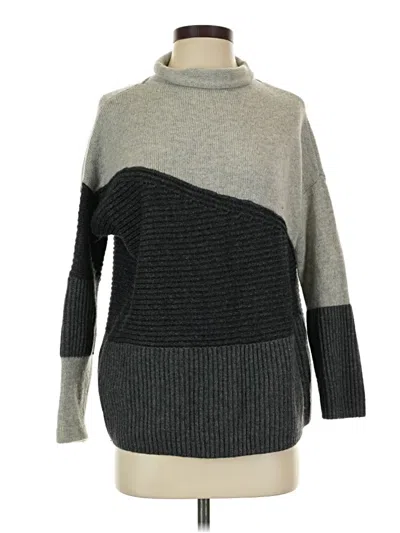 Pre-owned French Connection Turtleneck Sweater In Gray