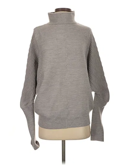 Pre-owned French Connection Turtleneck Sweater In Gray