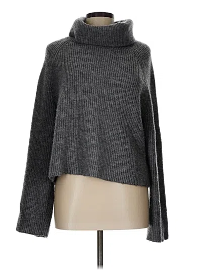 Pre-owned French Connection Turtleneck Sweater In Gray