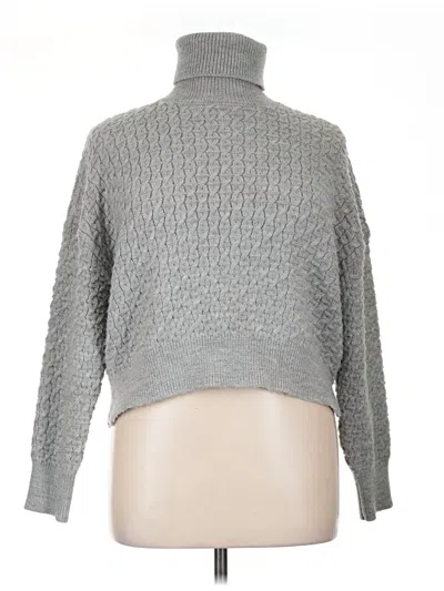Pre-owned French Connection Turtleneck Sweater In Gray