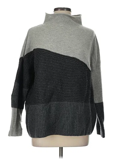 Pre-owned French Connection Turtleneck Sweater In Gray