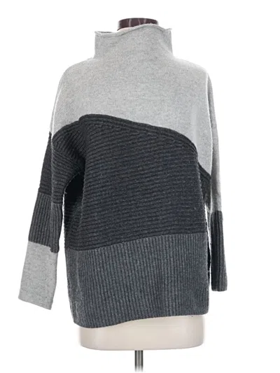 Pre-owned French Connection Turtleneck Sweater In Gray