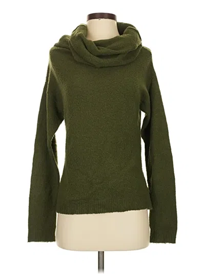 Pre-owned French Connection Turtleneck Sweater In Green