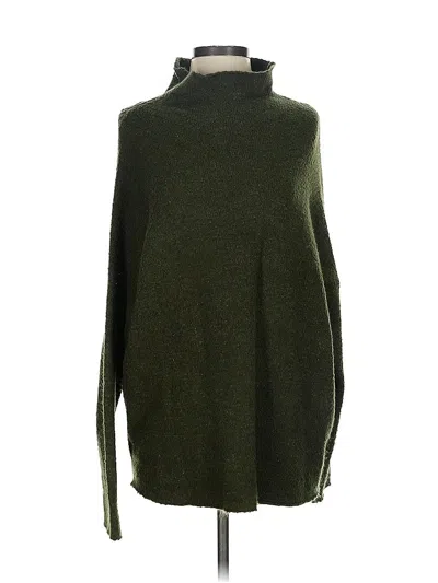 Pre-owned French Connection Turtleneck Sweater In Green