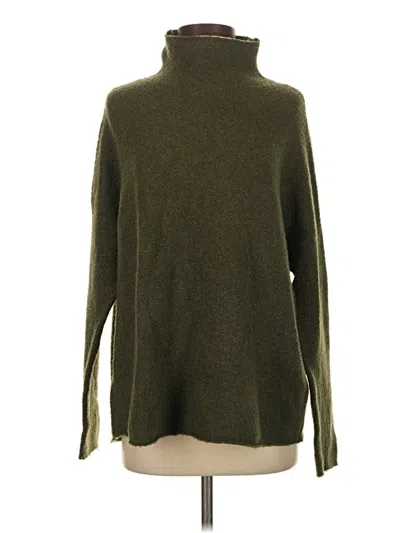 Pre-owned French Connection Turtleneck Sweater In Green