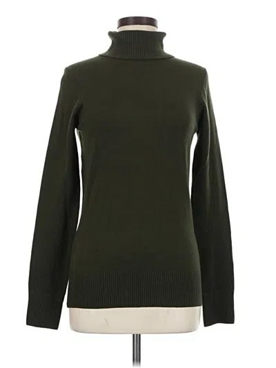 Pre-owned French Connection Turtleneck Sweater In Green