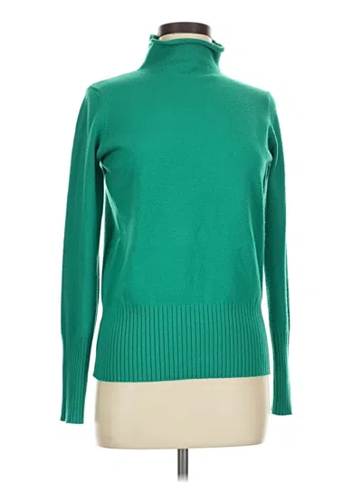 Pre-owned French Connection Turtleneck Sweater In Green