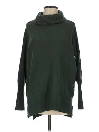 Pre-owned French Connection Turtleneck Sweater In Green