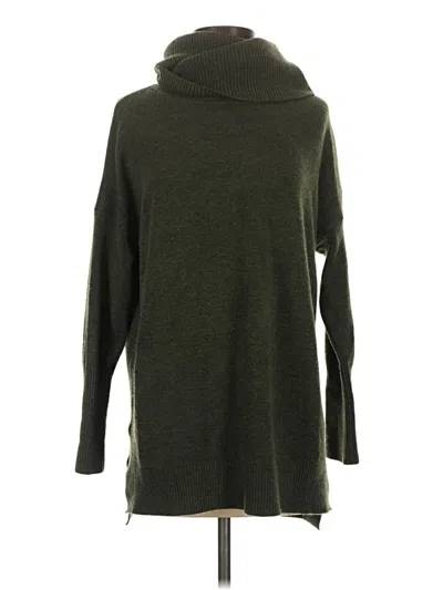 Pre-owned French Connection Turtleneck Sweater In Green