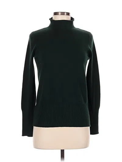 Pre-owned French Connection Turtleneck Sweater In Green