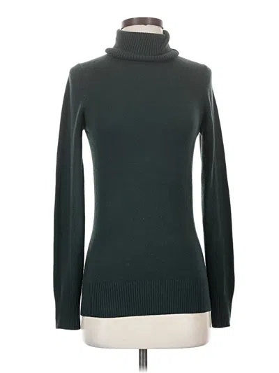 Pre-owned French Connection Turtleneck Sweater In Green