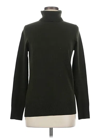 Pre-owned French Connection Turtleneck Sweater In Green