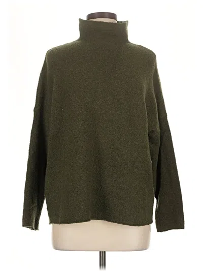Pre-owned French Connection Turtleneck Sweater In Green