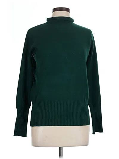 Pre-owned French Connection Turtleneck Sweater In Green