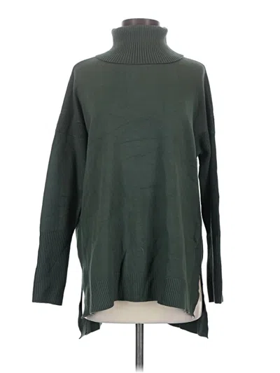Pre-owned French Connection Turtleneck Sweater In Green
