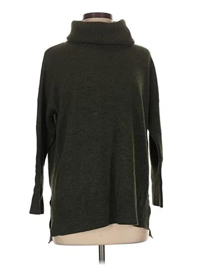 Pre-owned French Connection Turtleneck Sweater In Green