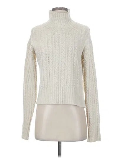 Pre-owned French Connection Turtleneck Sweater In Ivory