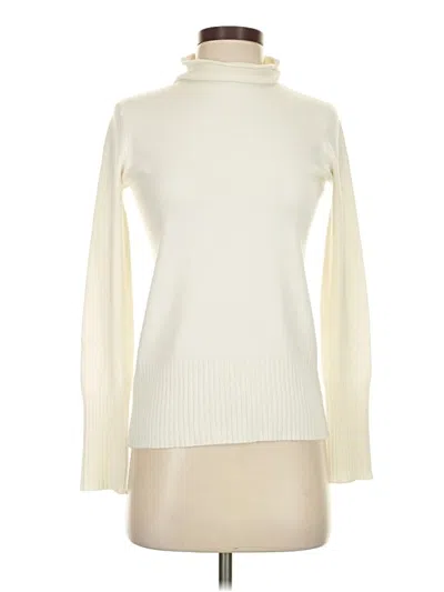 Pre-owned French Connection Turtleneck Sweater In Ivory