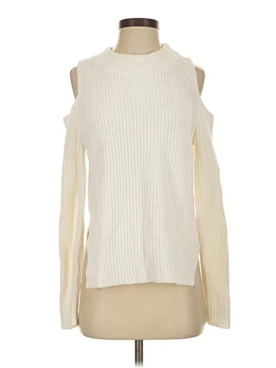 Pre-owned French Connection Turtleneck Sweater In Ivory