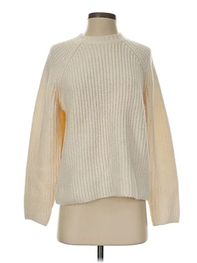 Pre-owned French Connection Turtleneck Sweater In Ivory