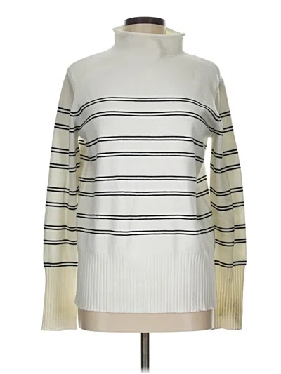 Pre-owned French Connection Turtleneck Sweater In Ivory