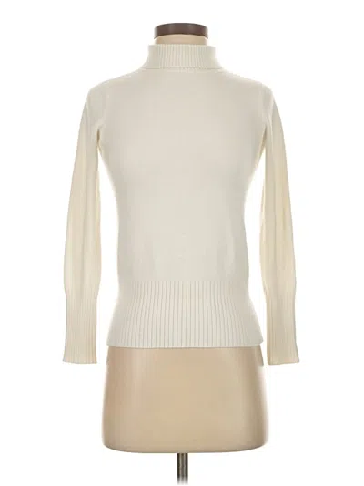 Pre-owned French Connection Turtleneck Sweater In Ivory