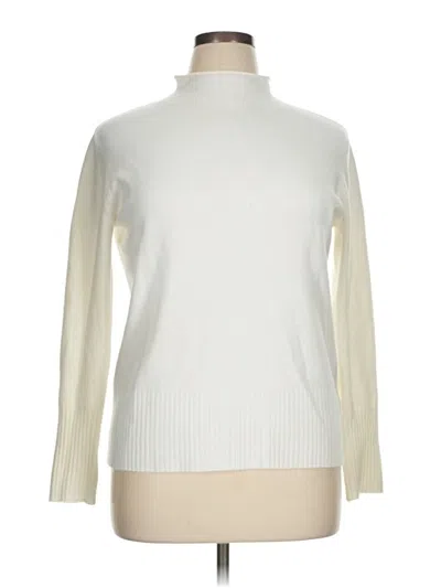 Pre-owned French Connection Turtleneck Sweater In Ivory