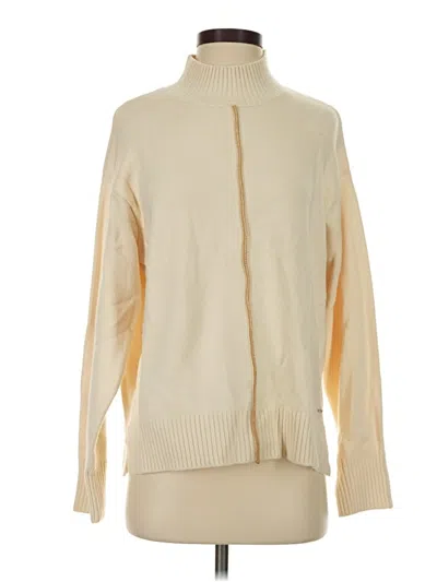 Pre-owned French Connection Turtleneck Sweater In Ivory
