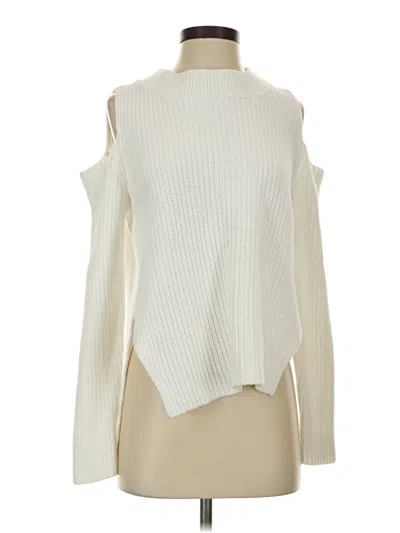 Pre-owned French Connection Turtleneck Sweater In Ivory