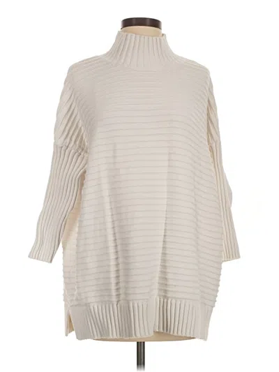 Pre-owned French Connection Turtleneck Sweater In Ivory