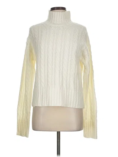 Pre-owned French Connection Turtleneck Sweater In Ivory