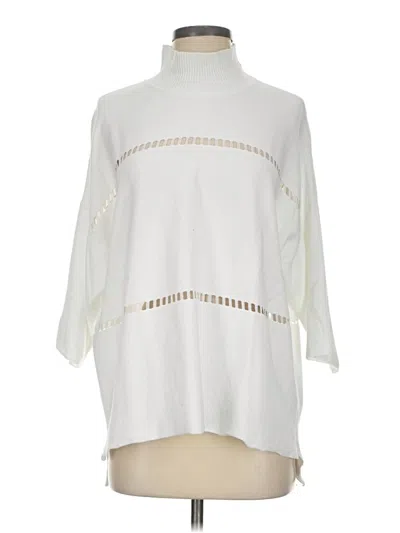 Pre-owned French Connection Turtleneck Sweater In Ivory