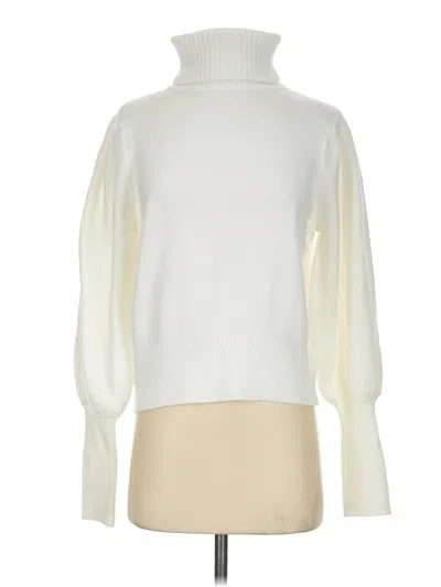 Pre-owned French Connection Turtleneck Sweater In Ivory