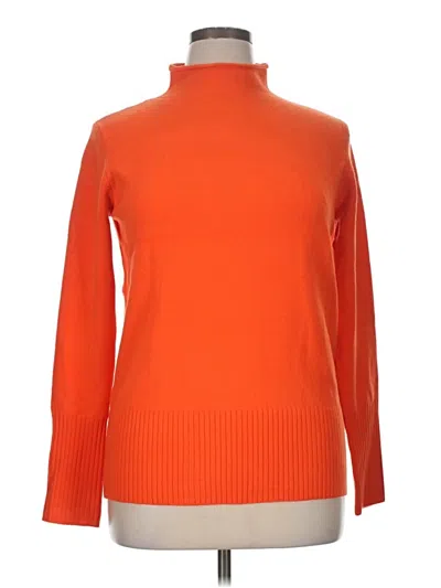 Pre-owned French Connection Turtleneck Sweater In Orange