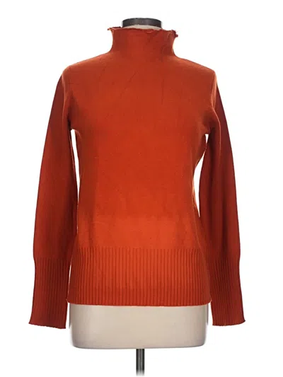 Pre-owned French Connection Turtleneck Sweater In Orange