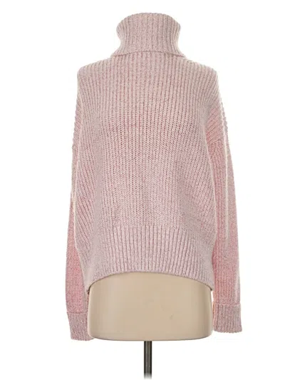 Pre-owned French Connection Turtleneck Sweater In Pink