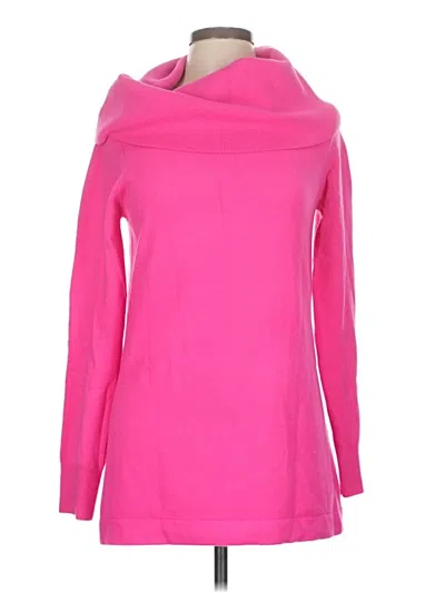 Pre-owned French Connection Turtleneck Sweater In Pink