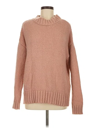 Pre-owned French Connection Turtleneck Sweater In Pink