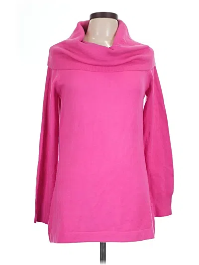 Pre-owned French Connection Turtleneck Sweater In Pink