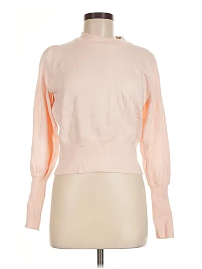 Pre-owned French Connection Turtleneck Sweater In Pink